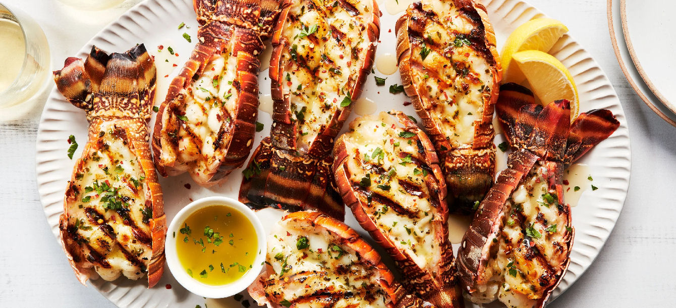 Gourmet lobster served on private boat